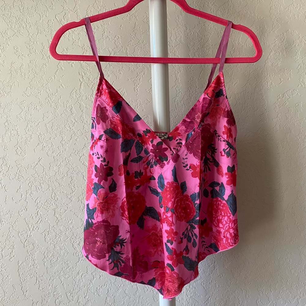 Free People Intimately It’s that Simple handkerchief hem Floral Cami